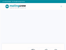Tablet Screenshot of mailingcrew.de